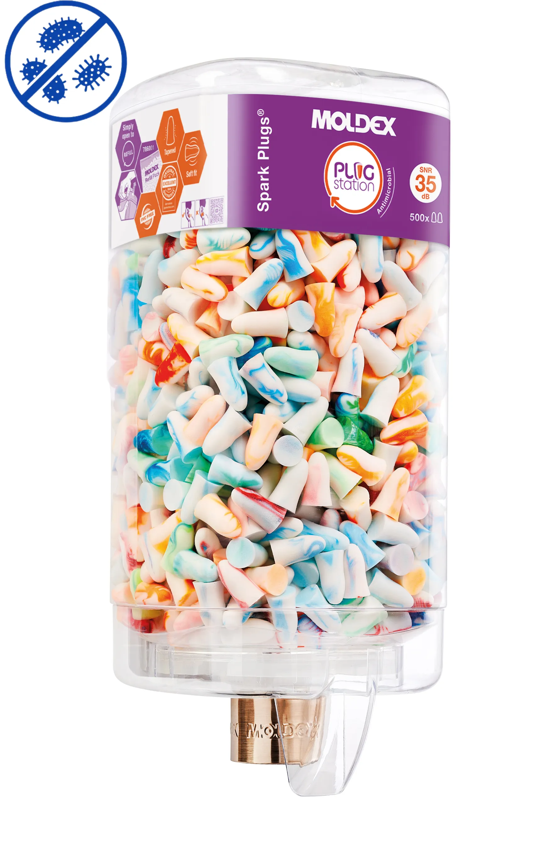 PlugStation Spark Plugs (Antimicrobial) Moldex